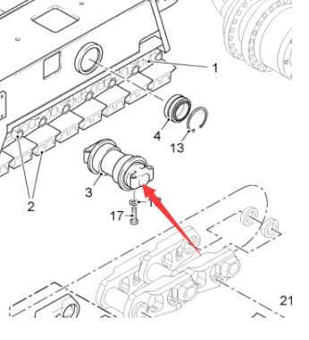 铣刨机分体式履带板铁板2063490