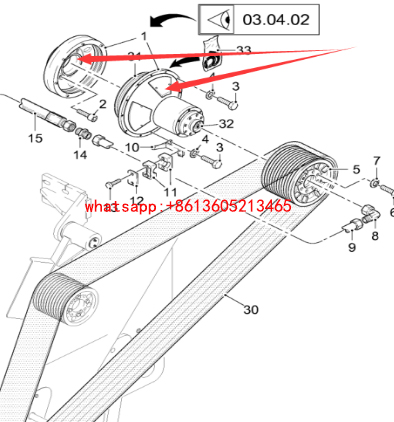 进口铣刨机铣刨毂离合器总成113902