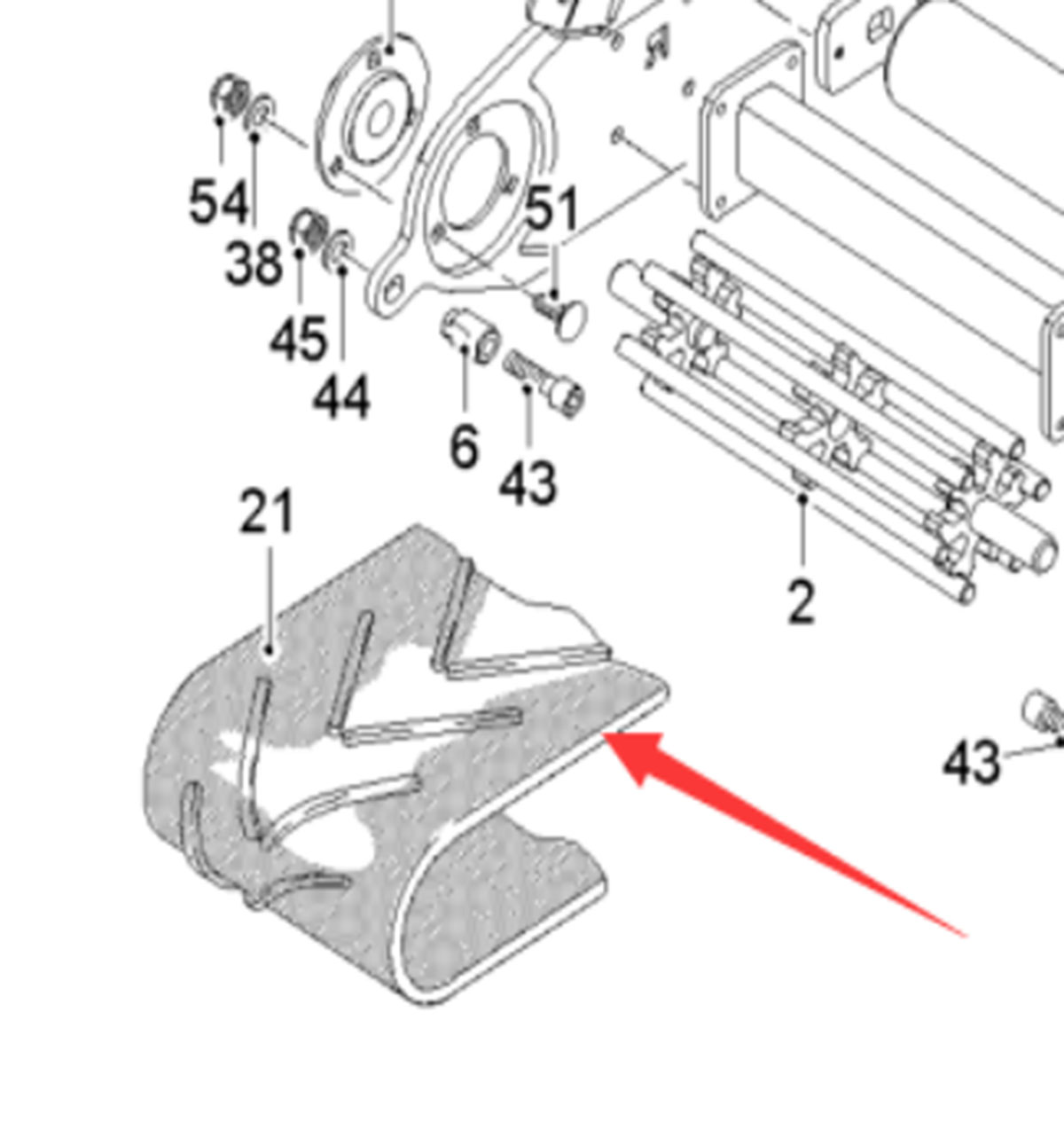 进口铣刨机输料皮带182130