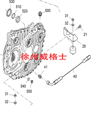 福格摊铺机分动箱总成,分料箱2464739 福格摊铺机分动箱总成,分料箱2464739