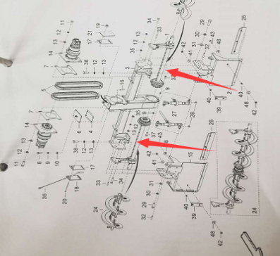 摊铺机主机搅拢轴(含吊架)4812246298 摊铺机主机搅拢轴(含吊架)4812246298