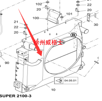 摊铺机组合式散热器零件号2233414 摊铺机组合式散热器零件号2233414