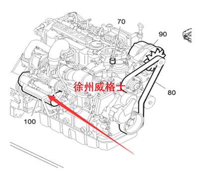 摊铺机发动机起动机零件号2446667 摊铺机发动机起动机零件号2446667