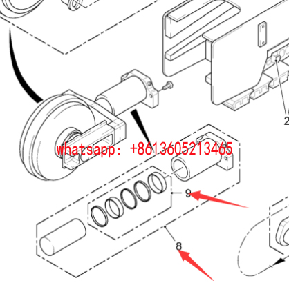 铣刨机履带张紧油缸2056849 铣刨机履带张紧油缸2056849
